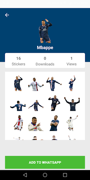 Captura de Pantalla 8 PSG Stickers android