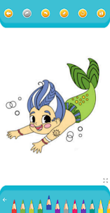 Game Mermaid - Mewarnai Putri