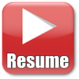 Resume for YouTube icon