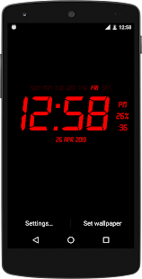 Digital Clock Live Wallpaper Screenshot