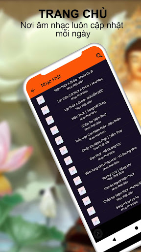 Android application Tuyển Tập Nhạc Niệm Phật Hay screenshort