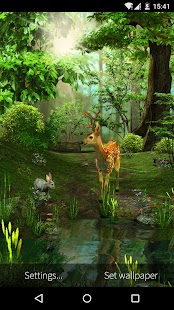 3D Deer-Nature Live Wallpaper Screenshot
