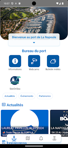 Android application Port La Napoule screenshort