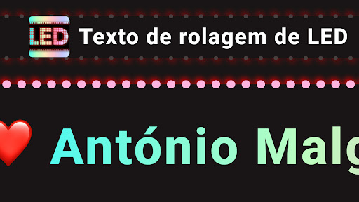 Visualização do aplicativo