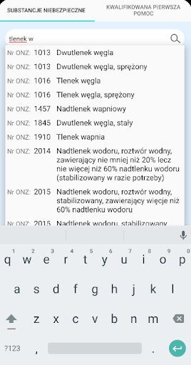 Android application Poradnik ratownika KSRG screenshort