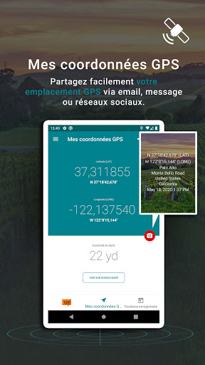 Aperçu de l'application
