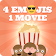 4 Emojis 1 Movie icon