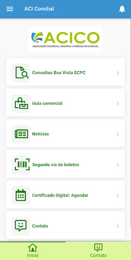 Android application ACI Conchal screenshort