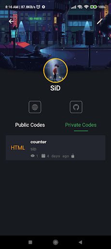 JavaScript Editor - Mobile IDE Screen 3