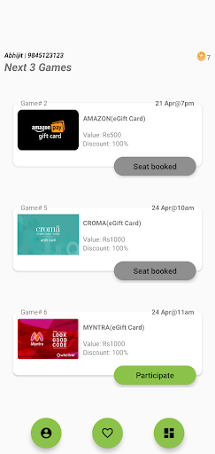 Android application 1/2-Discounted Gift Card Store screenshort