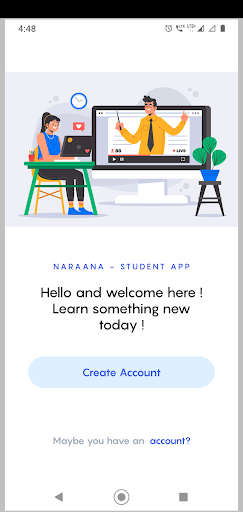 Android application NARAYANA - E-learning Platform screenshort