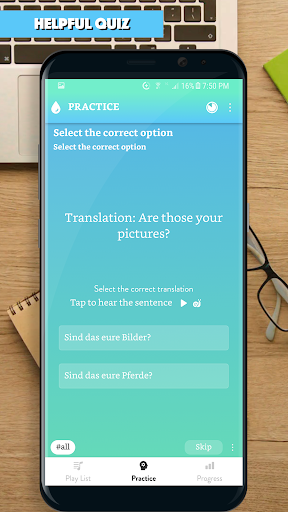 Screenshot of German Sentence Master 3