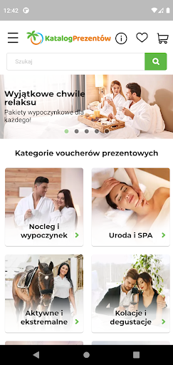 Android application Katalog Prezentów screenshort