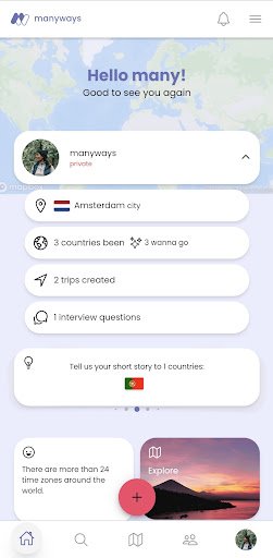 Android application manyways screenshort