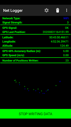 Android application Net Logger screenshort