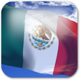 3D Mexico Flag icon