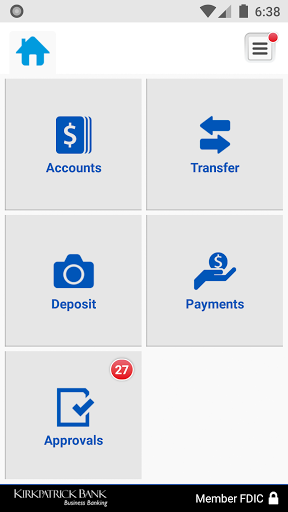 Kirkpatrick Bank Business Screen 3