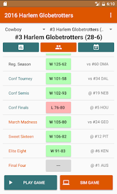 College Hoops Coach - Screenshot 1