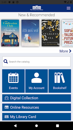 Android application The Urbana Free Library screenshort