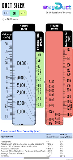 Duct Sizer Screen 2