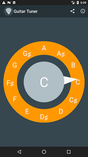Android application Guitar Tuner screenshort