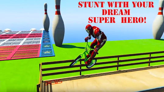 Superheroes Bmx Racing Game