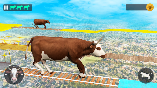 Cow On A Ramp: Simulator Game