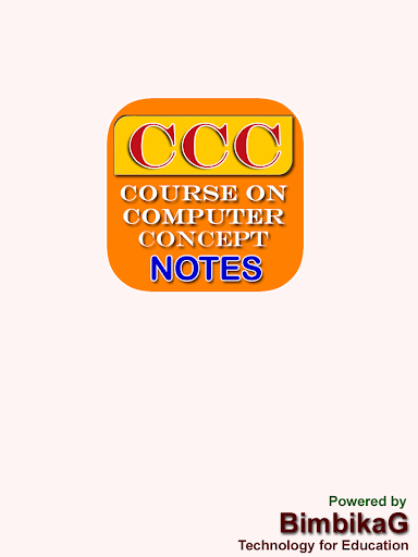 Android application CCC Notes in Hindi screenshort