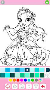 Princess Coloring:Drawing Game apkdebit screenshots 11