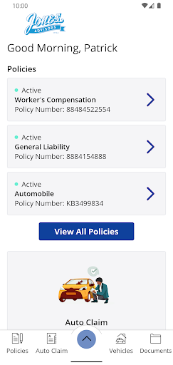 Jones Insurance for Insureds Screen 2