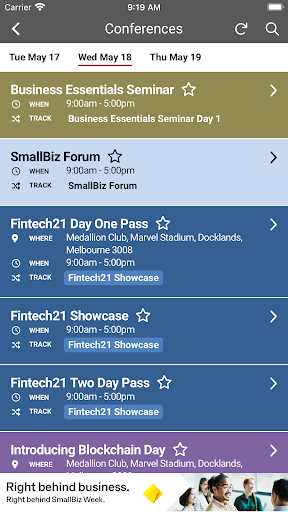 ABF 4 Events Screen 3