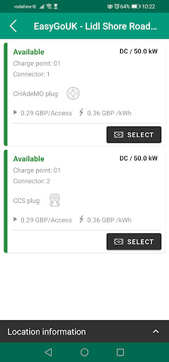 EasyGoUK Screen 2