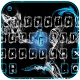 Ghost Keyboard Theme skull ghost and smoke icon