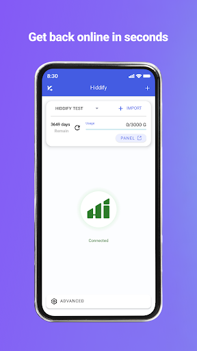 Android application HiddifyNG v2ray, reality, xray screenshort