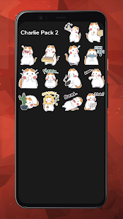 WhatsApp Sticker - Cute Anime Chat - لقطة شاشة تشارلي كات