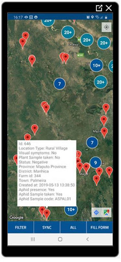 Android application Biosecurity Africa screenshort