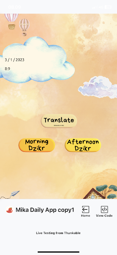 Mika Daily App Screen 3