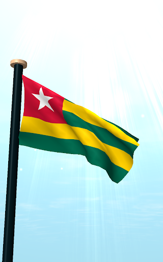 Togo Flag 3D Free Wallpaper