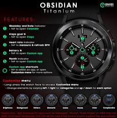 OBSIDIAN Titanium - watch faceのおすすめ画像4