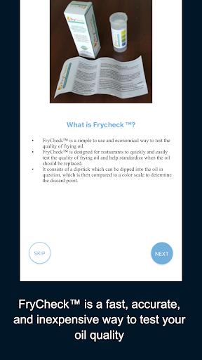 FryCheck Screen 2