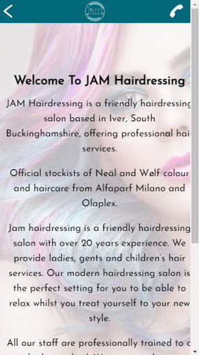 Jam Hairdressing Screen 2