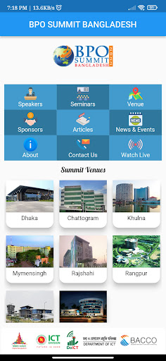 Android application BPO Summit Bangladesh 2023 screenshort