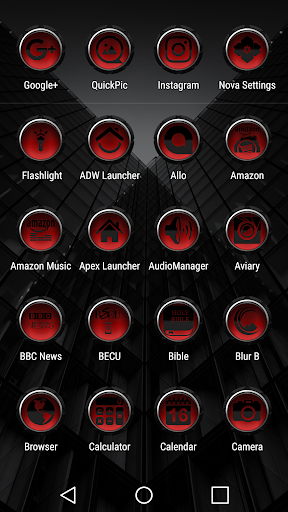 Coastal 10 Red - Icon Pack Screenshot 4 - AppWisp.com