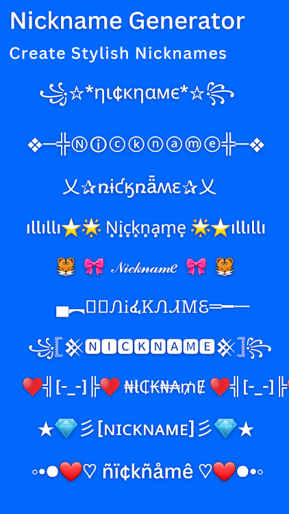 Nickname Generator:Nickname ff - 17 - (Android)