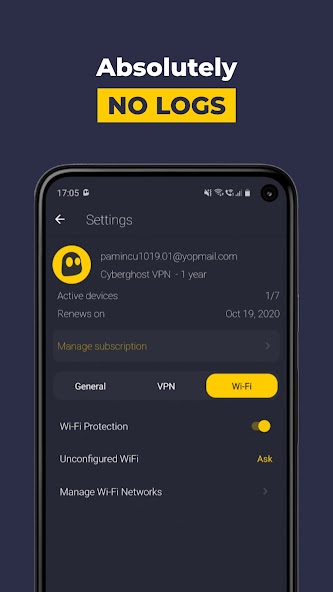 CyberGhost VPN: Secure WiFi banner