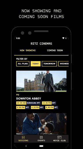 Android application Ritz Cinemas screenshort