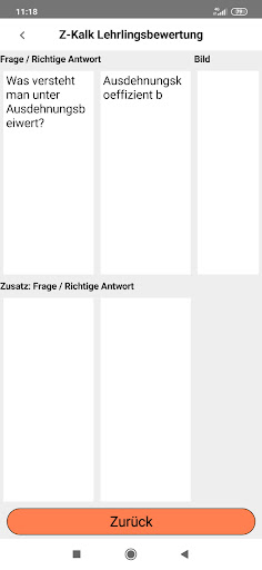 ZKalk Lehrlingsbewertung Screen 3