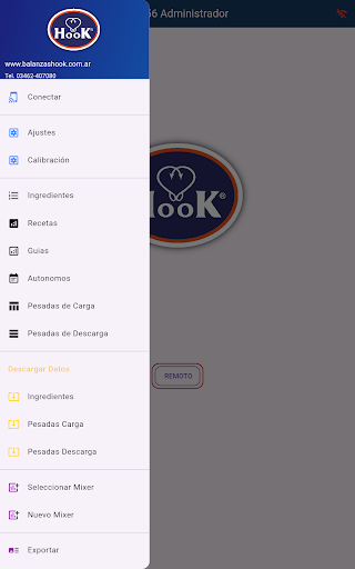 Android application ST456 Administrador screenshort