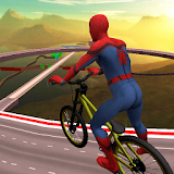 Impossible Superhero BMX Bicycle Spider Boy Stunts icon