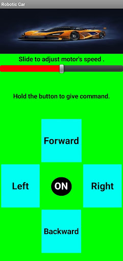 Android application Robotic_Car_JK screenshort